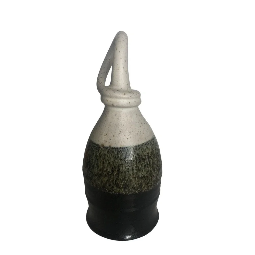 Vtg Irish Studio Pottery Stoneware Drinking Vessel Noggin Style Rustic Bar Decor